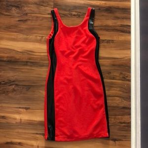 red dress with black stripes